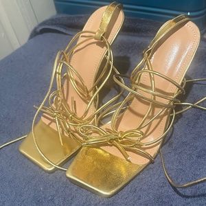 Gold heels